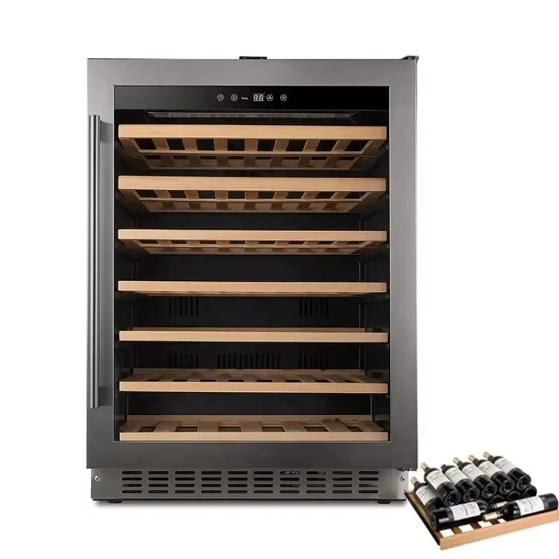 Airo 145L Wine Fridge Refrigerator Electric Built-in Wine Cabinet with Wine Coolers for Outdoor Use 46 Bottle Capacity