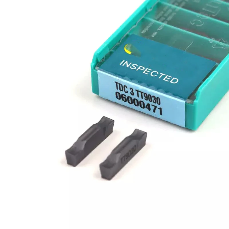 Inserções de Carboneto Original mm mm mm Torno Cnc Ferramenta de Torneamento Ferramentas de Lâmina de Corte 10 Peças Tdc2 Tdc3 Tdc4 Tt9030