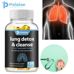 Lung Cleansing and Detoxifying Supplement, 15-in-1 Lung Health Formula - Supports Respiratory Health