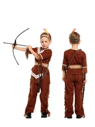 Kids Archer Cosplay Costume Boys Indian Hunter Costume Prince Cosplay for Boys Halloween Purim Carnival Party Outfits