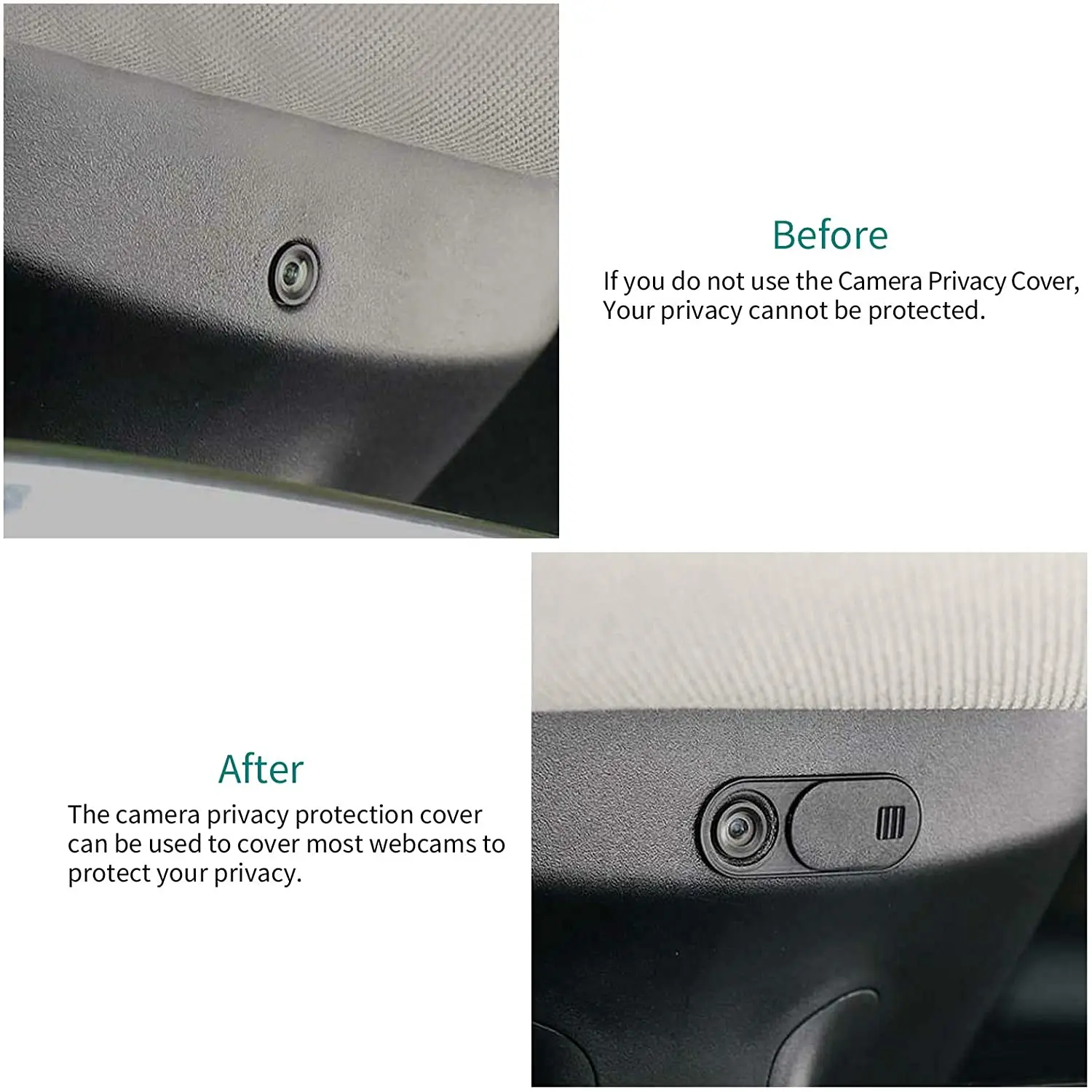 6ชิ้นที่ครอบเว็บแคมสำหรับรถยนต์ Tesla รุ่น3 Y 2017-2020ที่ปิดเพื่อความเป็นส่วนตัวอุปกรณ์เสริมที่ปิดเว็บแคม