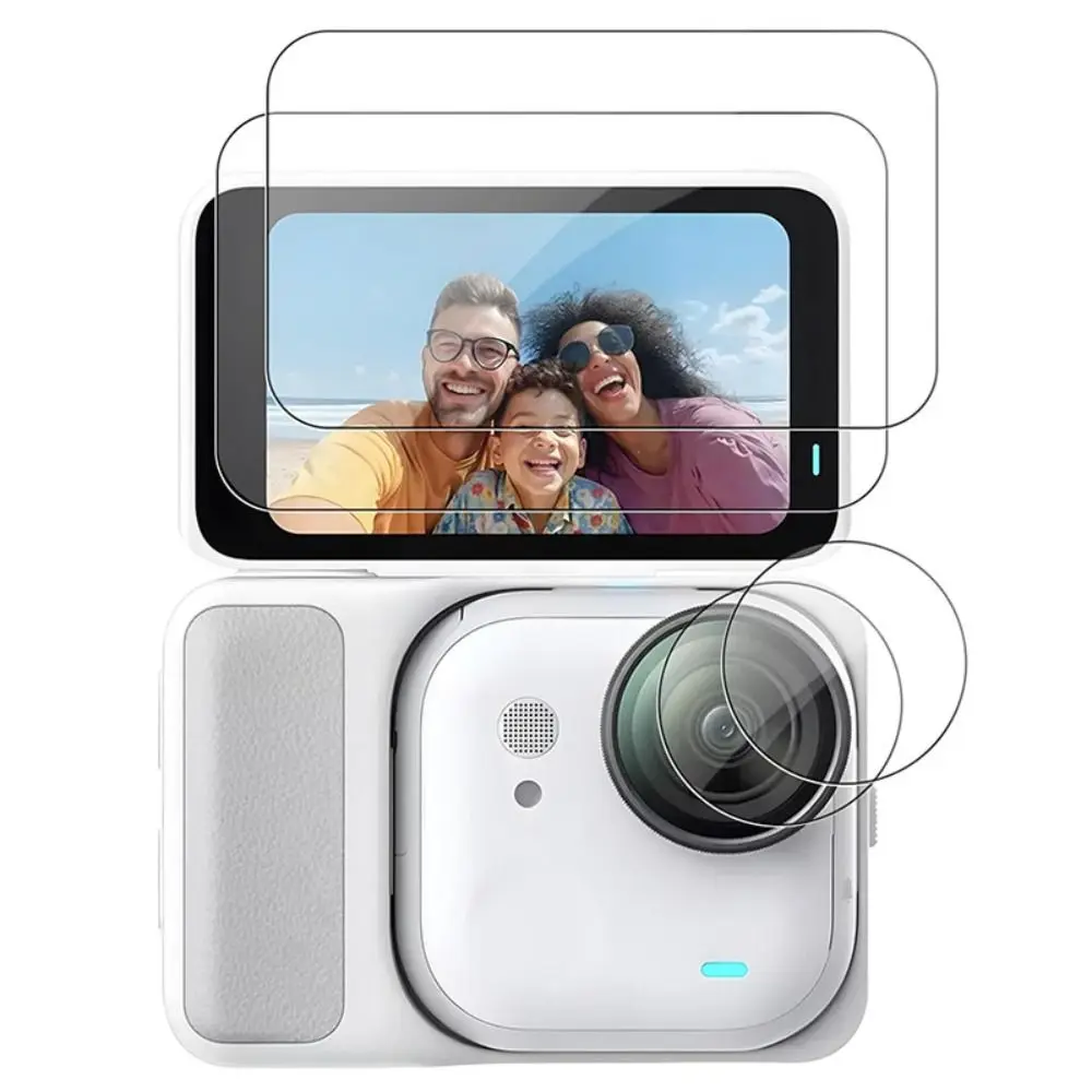 Displayschutzfolie aus gehärtetem Glas Ultra-HD 9H Linsenfolien Kratzfeste Schutzfolien für Insta360 GO Ultra