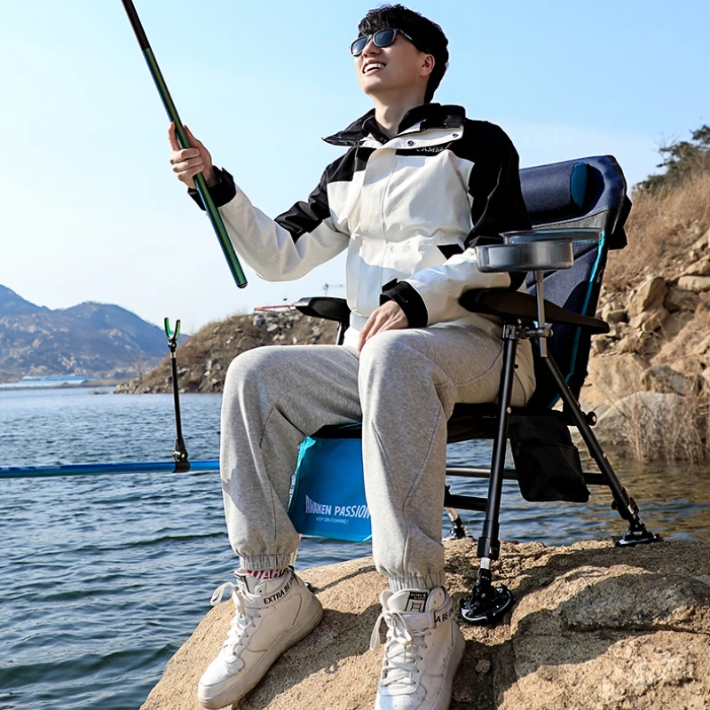 

CD21: Portable Fishing Chair, Foldable Reclining Chair with Armrests, Multi-Function Fishing Gear, Sturdy Load-Bearing Seat