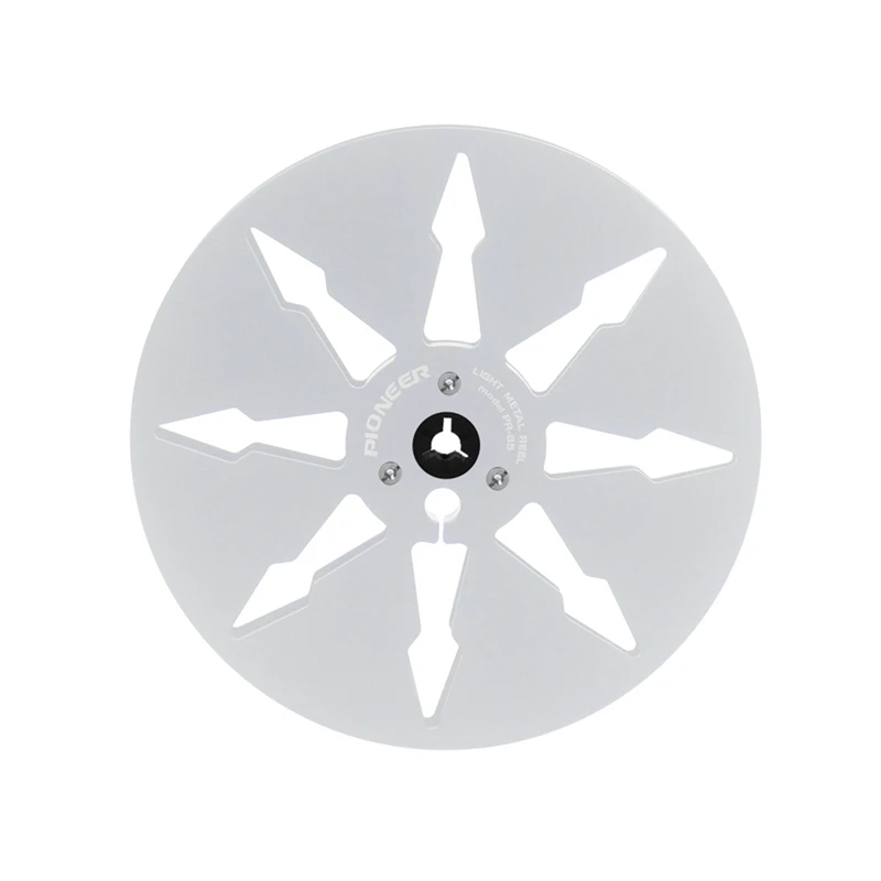 FFYY-7 นิ้ว 8 รูเปิด Empty Reel อลูมิเนียมเทปบันทึกโลหะ Reel เทปบันทึกสําหรับ Pioneer Analog Audio Recorder