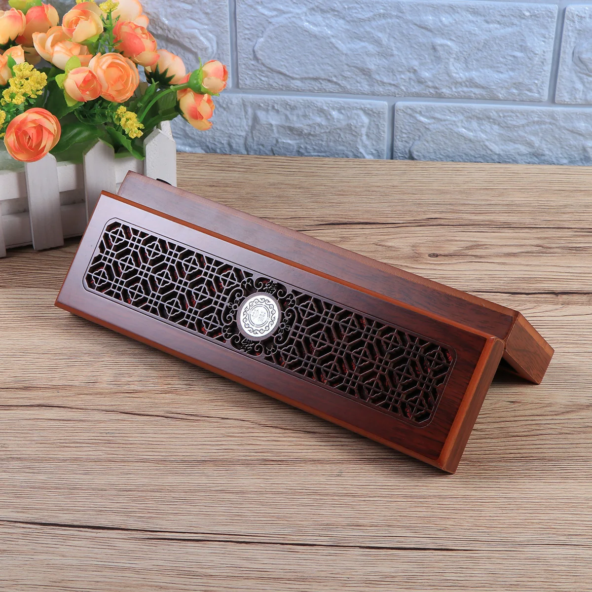 

Шкатулка для драгоценностей из натурального дерева, темный прямоугольный резной декоративный ожерелье, часы, браслет, органайзер для хранения, шкатулка для ожерелья