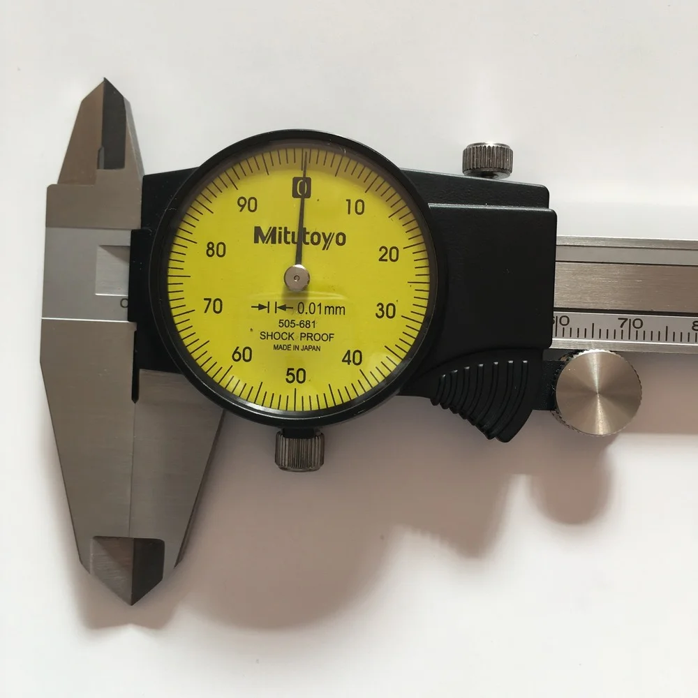 Mitutoyo Dial Caliper 0-150mm/0.01 505-681 D15TN Calibre Stainless Steel Vernier Calipers Measuring Tools