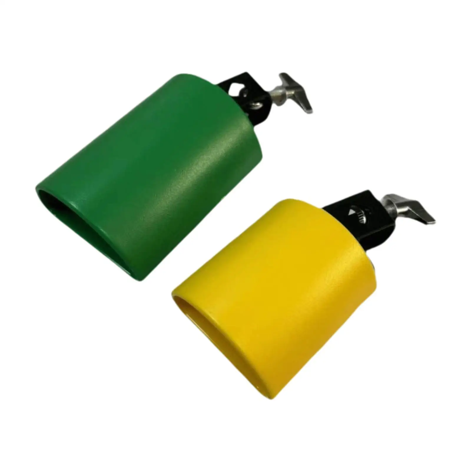 2x Hand Percussion Cowbell Cow Bells Noise Maker for Baseball Party Wedding