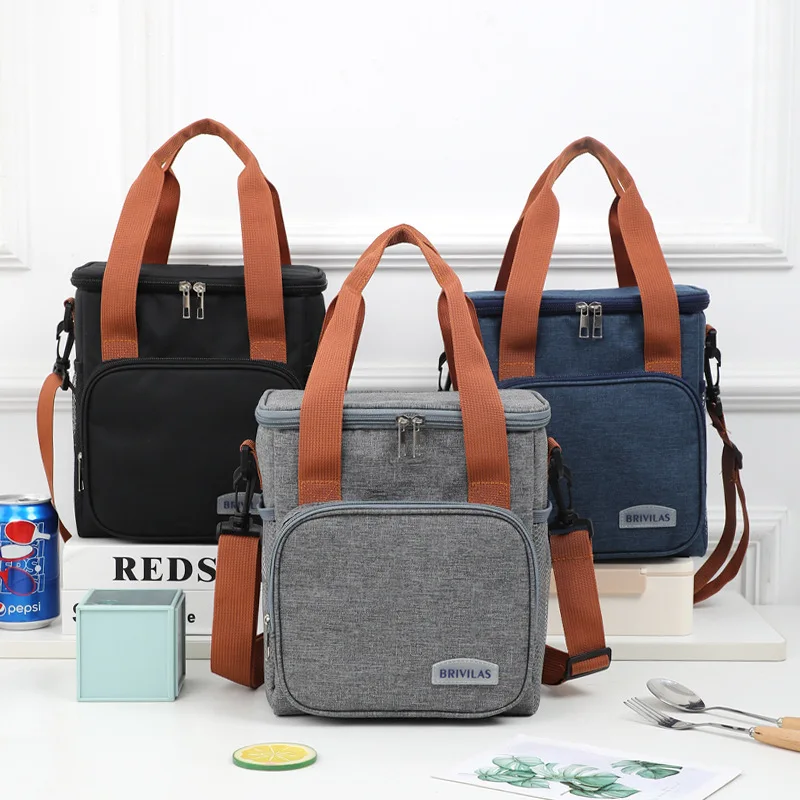 Outdoor Picnic Waterproof Ice Bag, Thickened Aluminum Foil Cross-border Crossbody Bento Fresh-keeping Bag - view 2