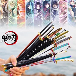 Demon Slayer Katana Anime Iron Sword, Kimetsu No Yaiba, Tanjirou Metal, Ninja Weapon, Real Japanese Samurai Katana, peuvToy Gift, 25cm