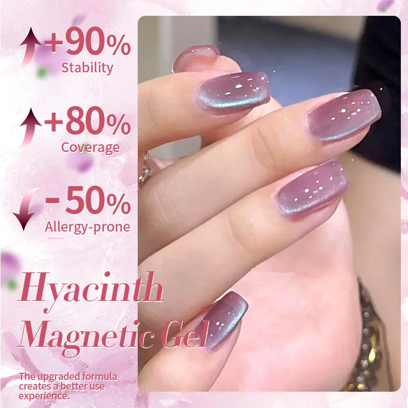 BORN PRETTY 10 ml Rosa Grün Lila Katze Magnetgel Wasser Licht Glitzer Soak Off UV Gel Semi Permanent Maniküre Nail Art Lack – Detail 4