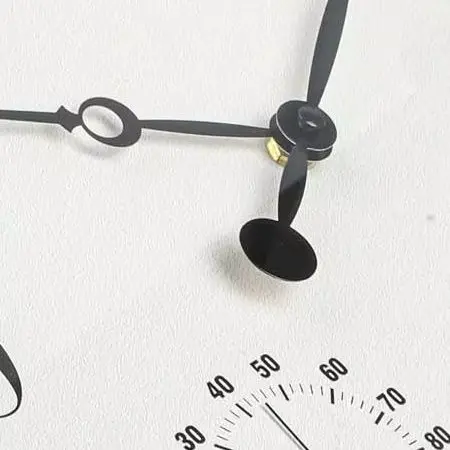 Garden Clock Outdoor Clock Garden Decor Analog Thermometer Easy-to-read Numbers Humidity Gauge Integrated Thermometer Hygrometer