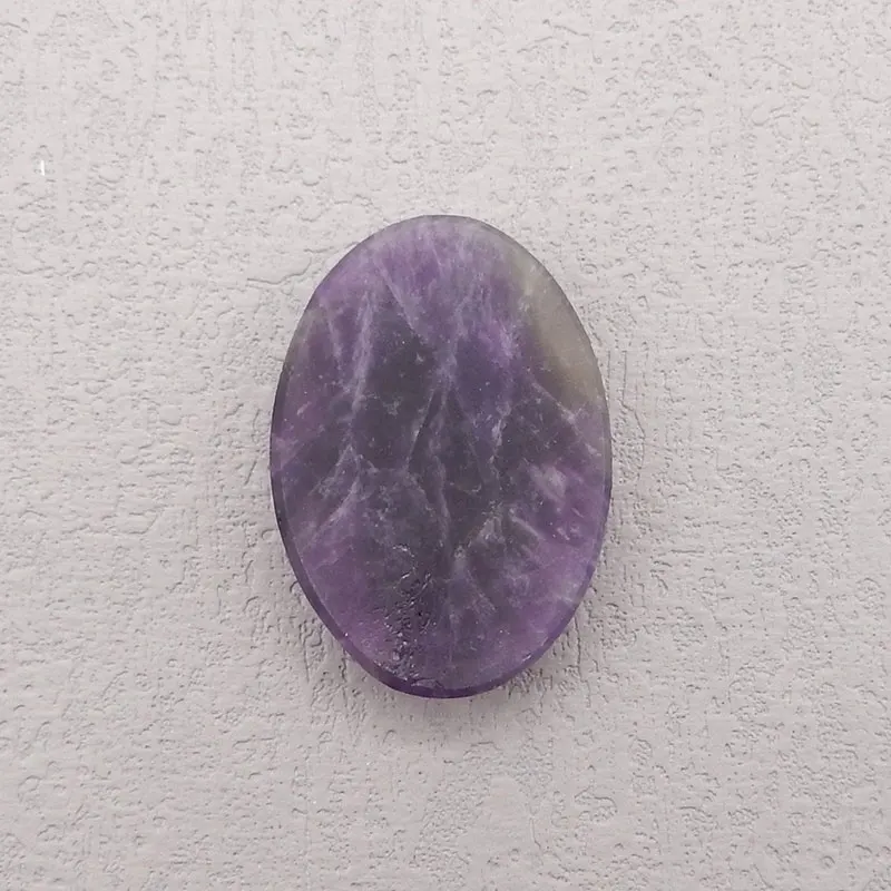 Natural Stone Amethyst Oval Flatback Cabochon Gemstone Beads Jewelry DIY