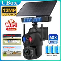 INQMEGA 4K 12MP 60X Zoom Outdoor Solar Surveillance Camera Solar Closed Circuit Television Dual Lens Dual Vision Extension Cable