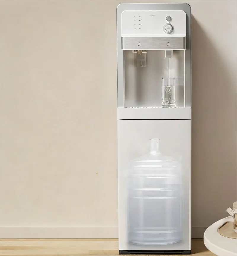 Instant hot water dispenser for home use, vertical, bottom-mounted, bottled water, intelligent and automatic water supply.