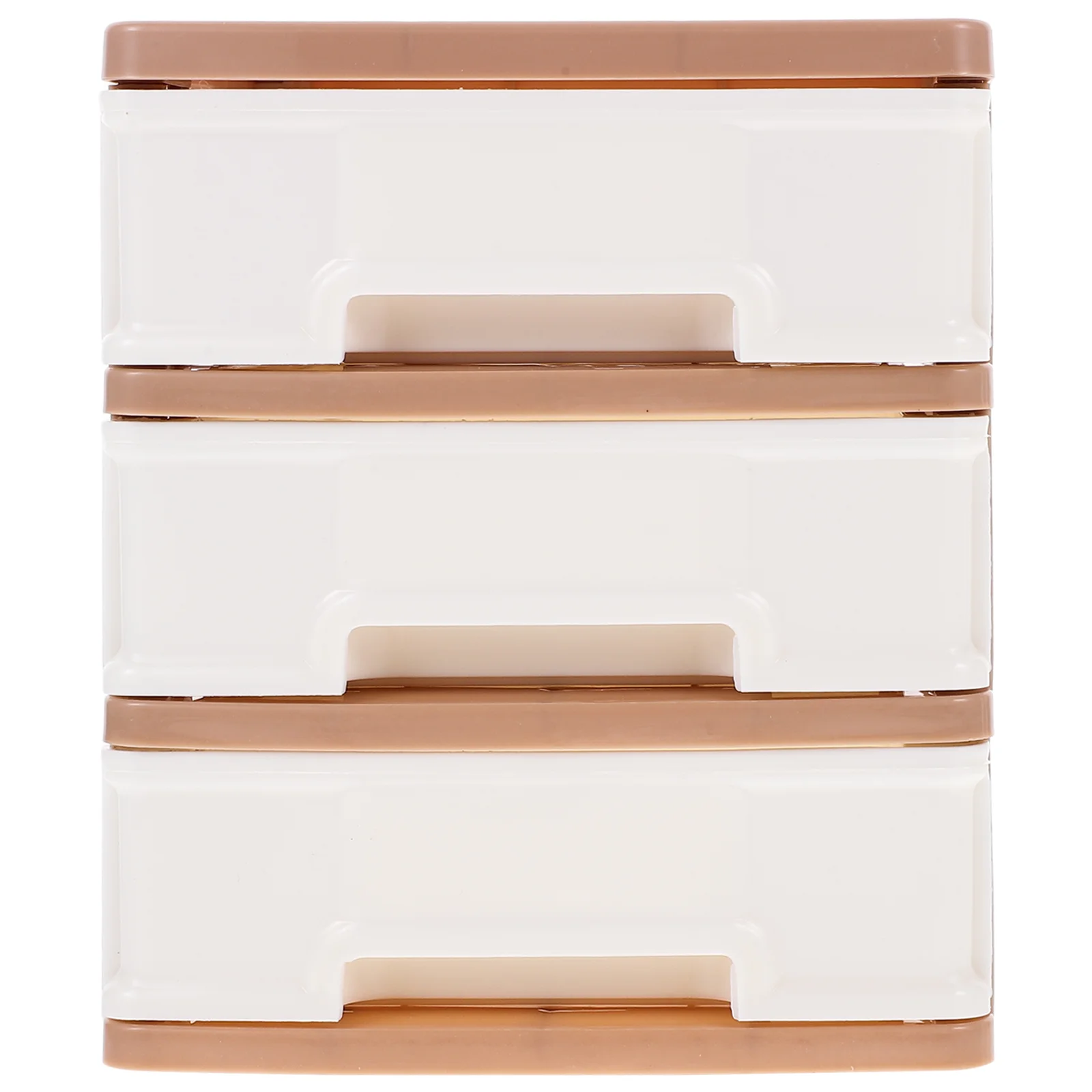 Desktop Drawer Storage Cabinet Brown Coffee Color Multi Layer Simple Assembly Office Desk ganizer Box for Stationery Files Phone