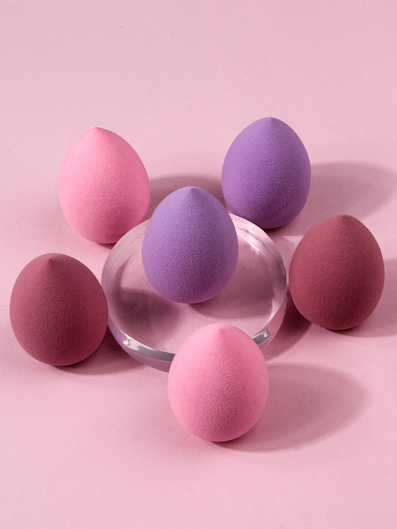 6PCS Best-selling large-sized makeup sponge egg set, Q, elastic, delicate and multi-functional facial makeup tool for beginners