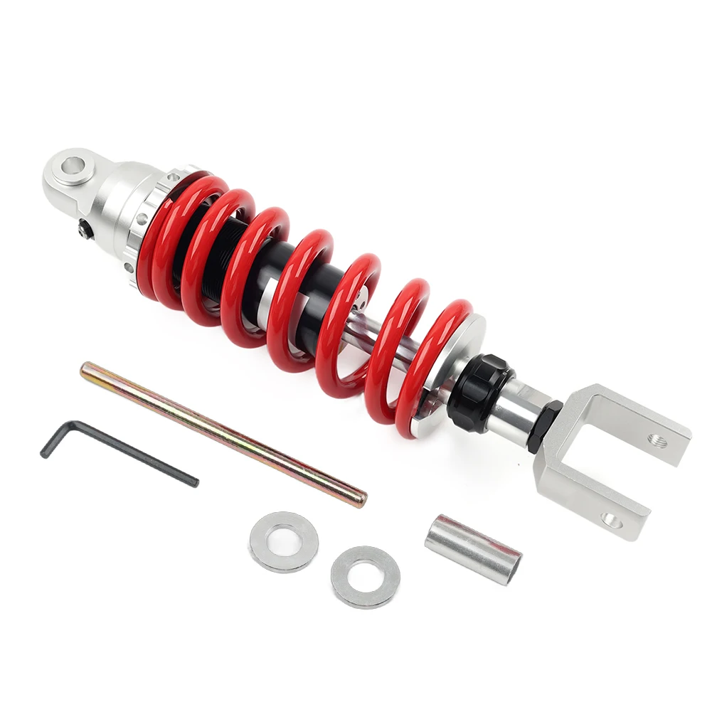 Motorcycle 320mm Shock Suspension Clevis Absorber 10mm Spring For Universal For Kawasaki For BMW For Honda Aluminum Red