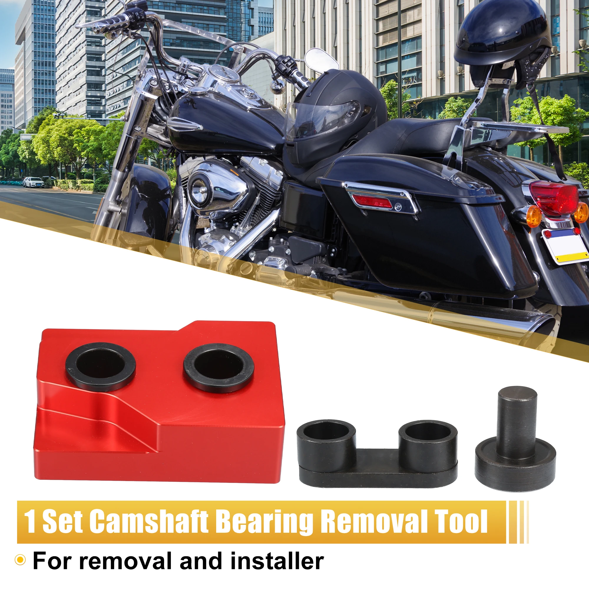 

Motoforti 1 Set Motorcycle Camshaft Bearing Remover and Installer Tools for Harley Twin Cam 1999 2000 2001 2002 2003 2004-2006