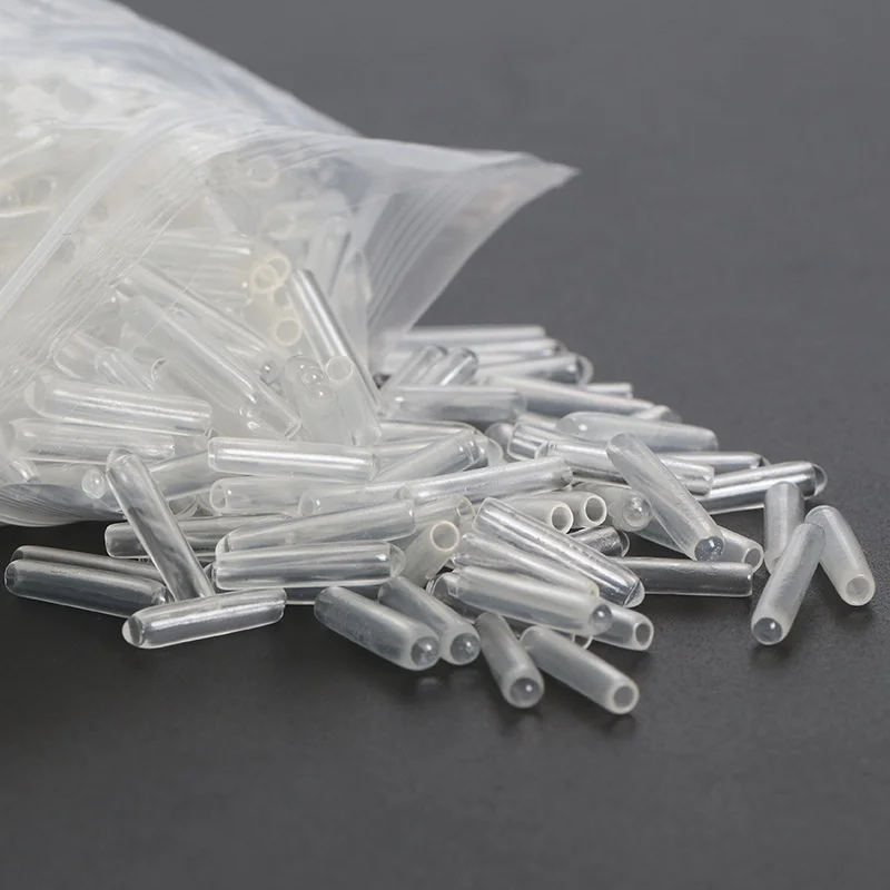 500pcs/lot round Clear Plastic Corset Bone Cap Wedding Dress Support Stereotypes Materials For DIY Crafts Sewing Strip Accessory