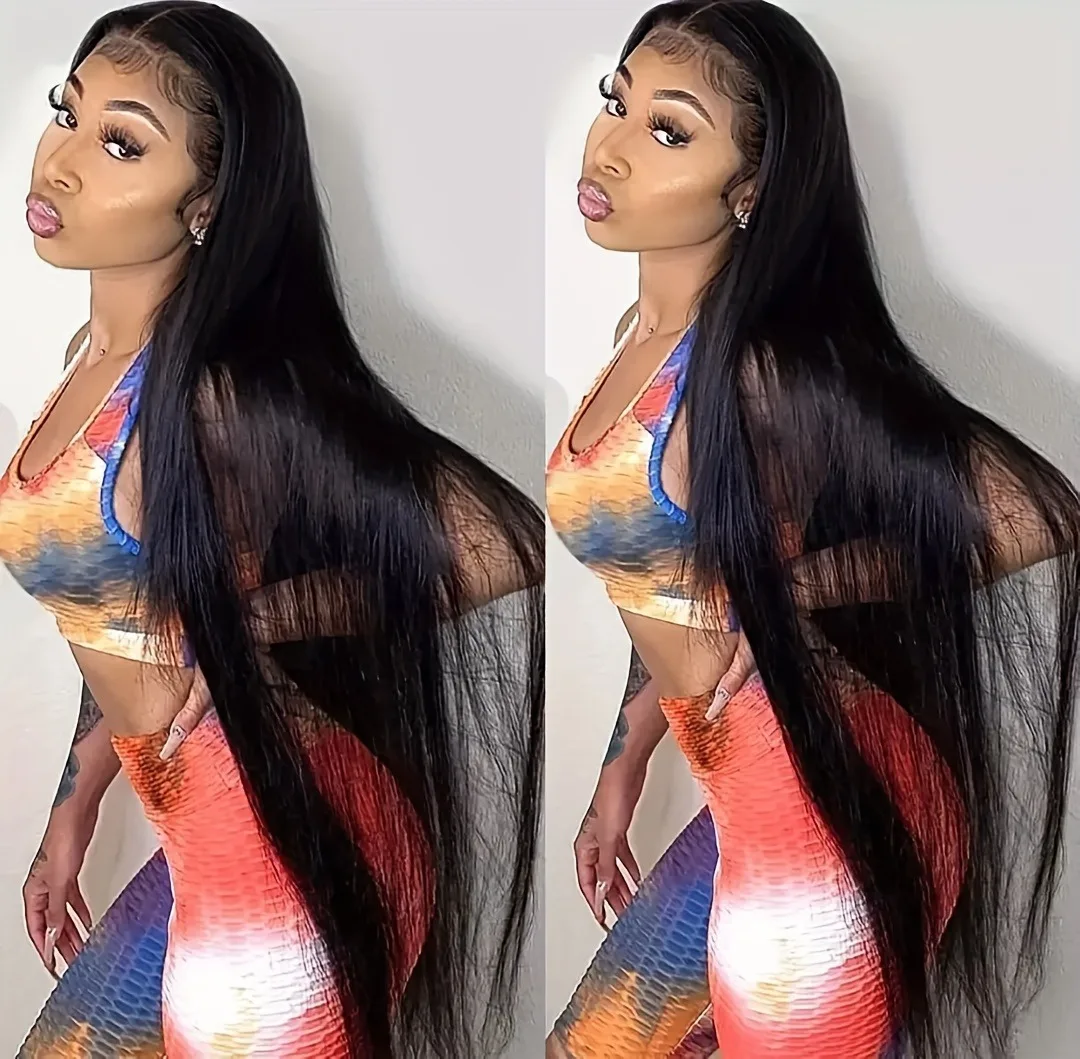 13*5 HD الدانتيل 220% الكثافة مستقيم الدانتيل شعر مستعار أمامي شعر الإنسان السويسري الدانتيل الباروكات سوبر طويل شعر مستعار مستقيم مع شعر الطفل قبل قطعها