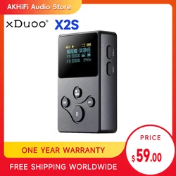 Xduoo X2S Lossless Portable Metal HIFI Music Player Headphone Amplifier Support DSD APE FLAC WAV Format With 250mW Output Power