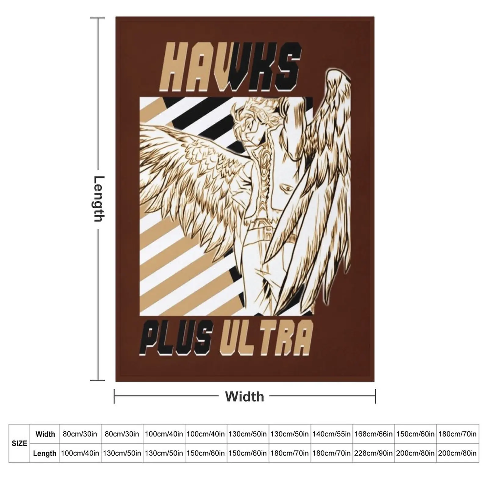 Keigo Takami (Hawks) PLUS ULTRA \t \t Throw Blanket Decorative Sofa Softest Thin Soft Big Plaid on the sofa Blankets