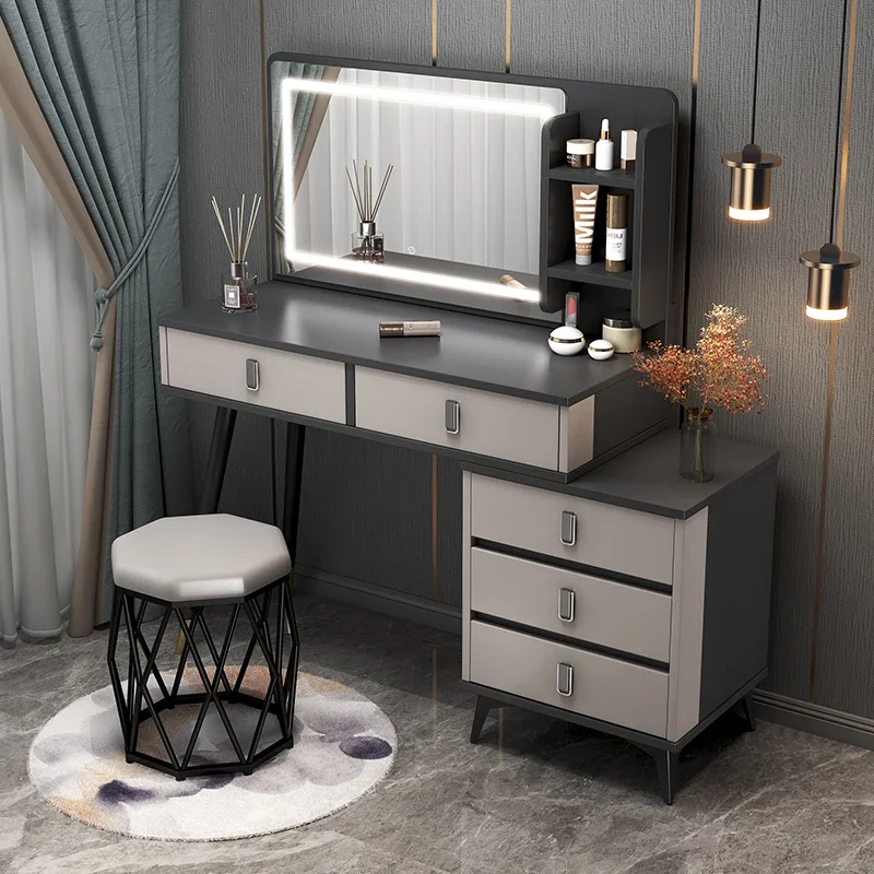 Grey Dressing Table Mirror Bedroom Cheap European Dressing Table Girls Organizer Penteadeira Para Quarto Furniture