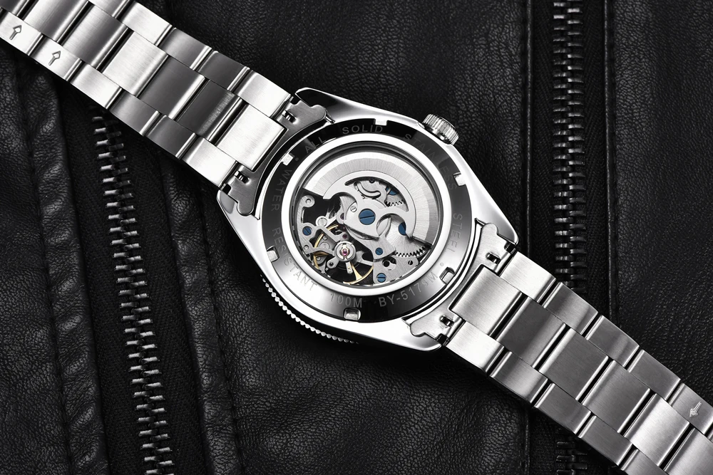 2026 Neue BENYAR Herren Luxus Automatikuhren Mechanische Business Wasserdichte Armbanduhr für Männer Sport Leuchtende Herren Armbanduhr – Detail 5