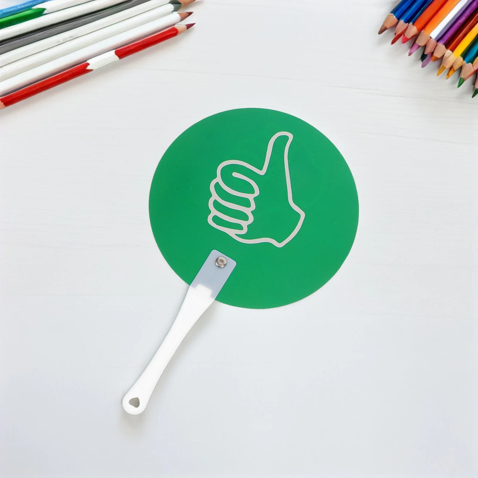 

5 Pcs Thumb Voting Paddles Early Education Materials Large Plastic Classroom Signs Reusable Teaching Tools Student Activities