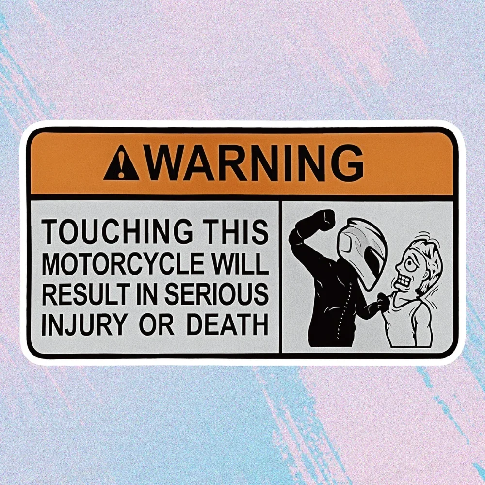 

4 шт./компл. мотоциклетная предупреждающая виниловая наклейка с юмором-съемная самоклеящаяся наклейка для велосипедов, ноутбуков, снаряжения | Эдги мотоэнтузиаст