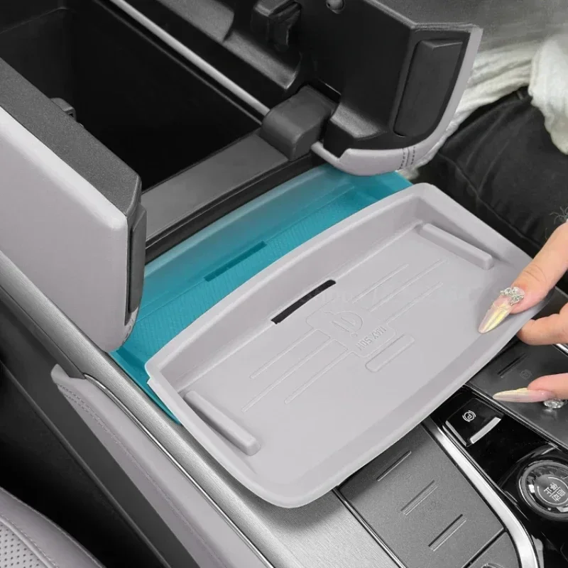 For BYD Tang DMi/EV Car Wireless Charging Panel Silicone Pad Anti-skid Pad Car Interior Modification Protective Pad Accessories