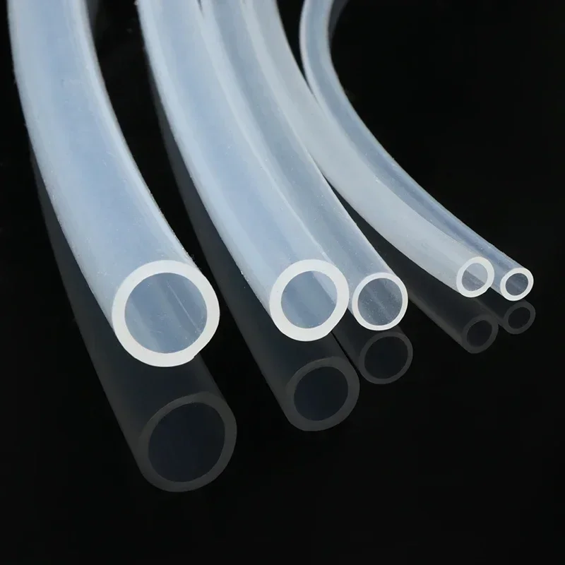 1M Clear Food Grade Silicone Rubber Hose ID 0.5 1 2 3 4 5 6 7 8 9 10 12 14 16 18 20 25 mm Soft Flexible Silicone Tube Water Hose