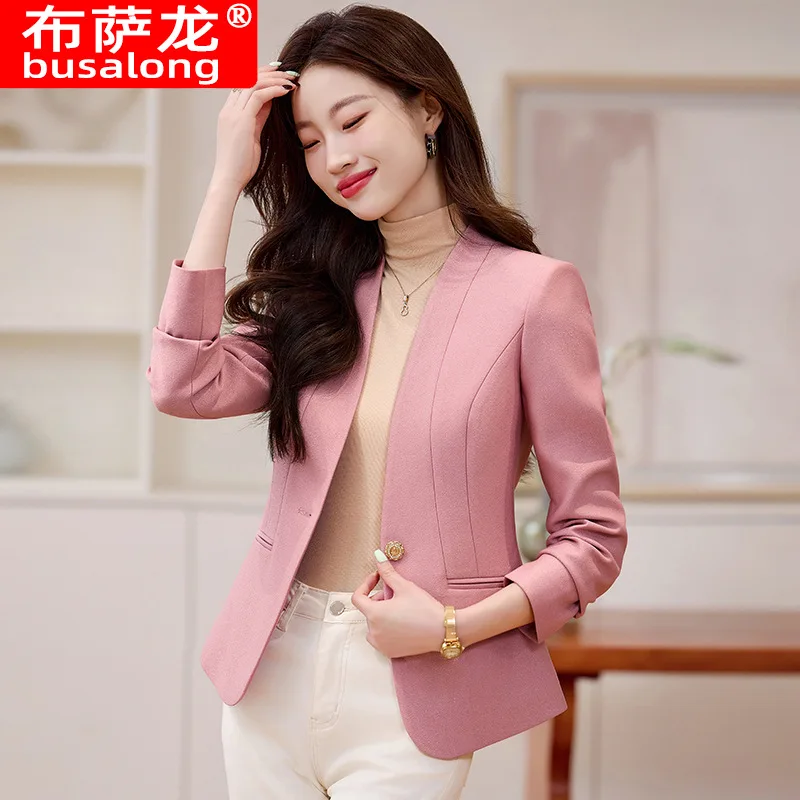 

Новый стильный модный костюм, повседневный женский профессиональный пиджак с длинными рукавами, официальная куртка, рабочая одежда8907