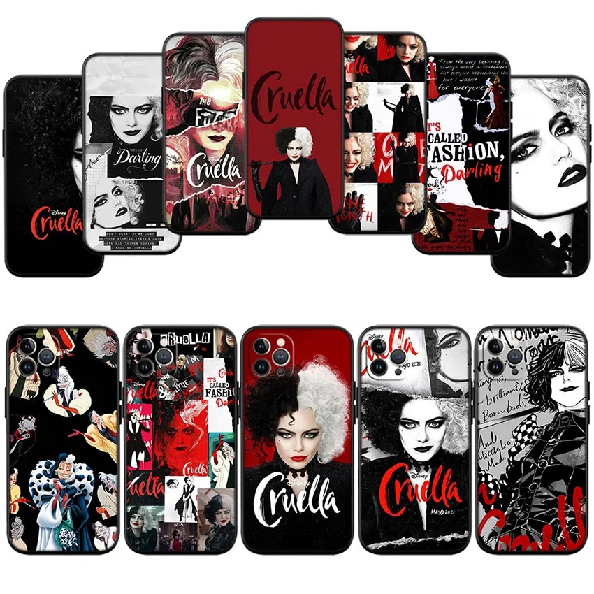 Новый высококачественный чехол для телефона Cruella De Vil для iPhone 15 14 13 12 11 Pro Max Mini Plus