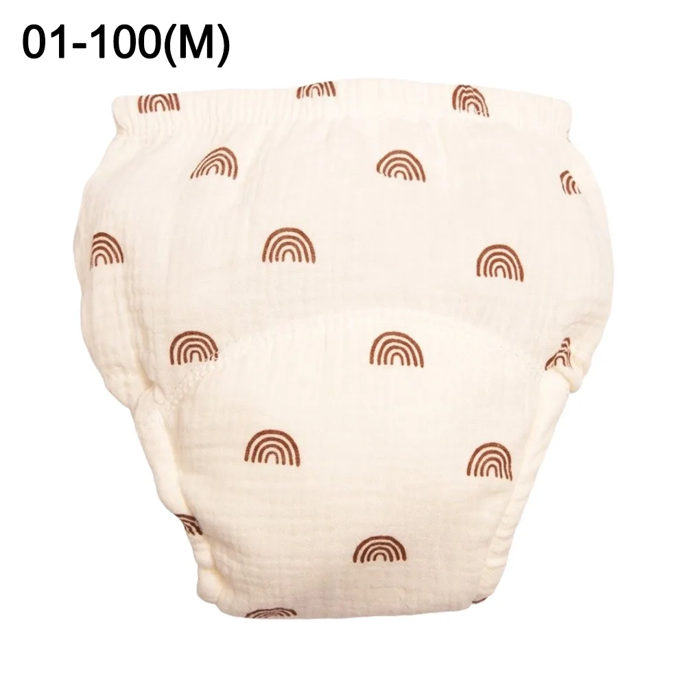 

Хлопковые марлевые тренировочные трусики для малышей: водонепроницаемые, дышащие, моющиеся, впитывающие, непромокаемые шорты для мальчиков и девочек