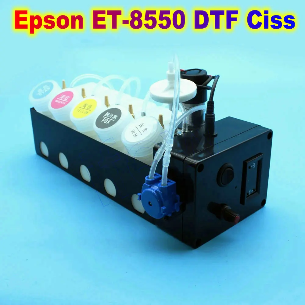 

8550 DTF Ink Conversion Kit System CISS Tank For Epson Et8550 L1800 L800 L805 L18050 L8050 XP600 Printer White Ink Shaker Device