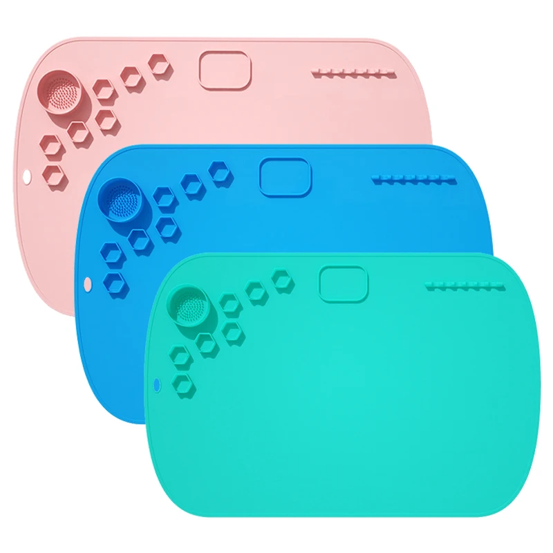 

Силиконовый коврик для смешивания красок, палитра, нескользящий термостойкий коврик для рисования, палитра для смешивания красок для творчества своими руками