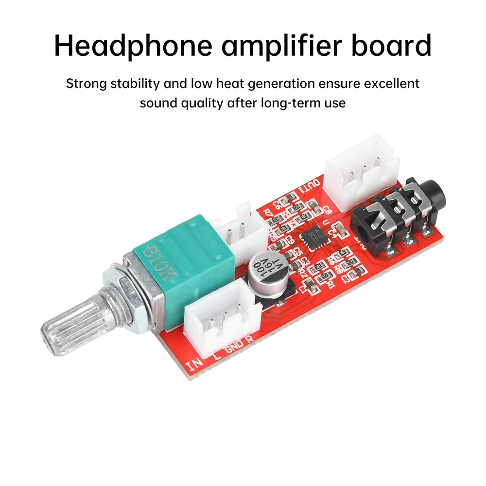 MAX97220 Fever Grade Headphone Amplifier Board  A Preamplifier with Volume Adjustment DC2.5-5.5V Amplifier Module