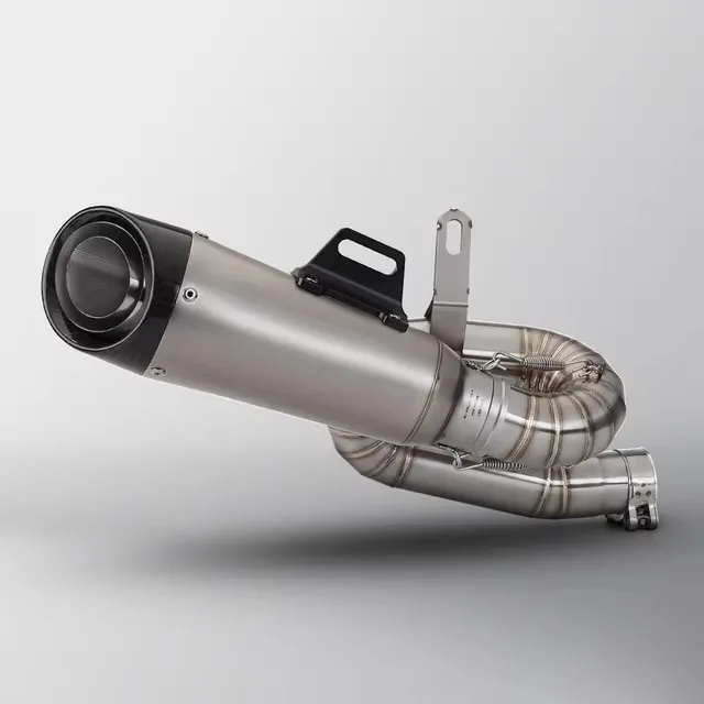 

For Triumph Street Triple 765 R S RS 2017-2024 Escape 51MM Slip-On Motorcycle Exhaust System Middie Link Pipe With Muffler Tips