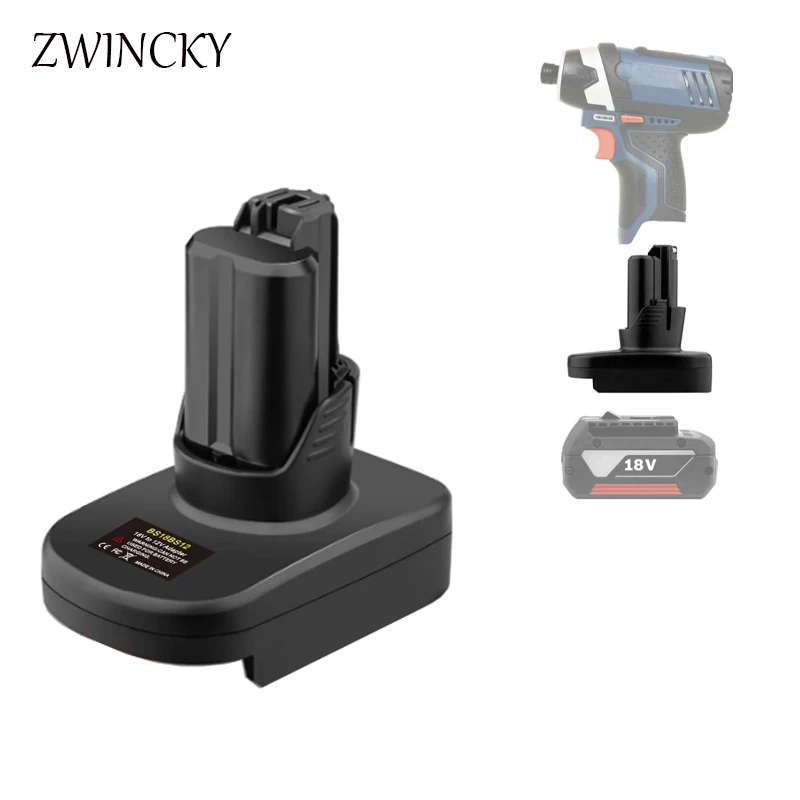ZWINCKY Battery Adapter For Bosch 18V GBA Lithium Battery Converter to For Bosch 12V Lithium GBA  Cordless Power Tools Converter