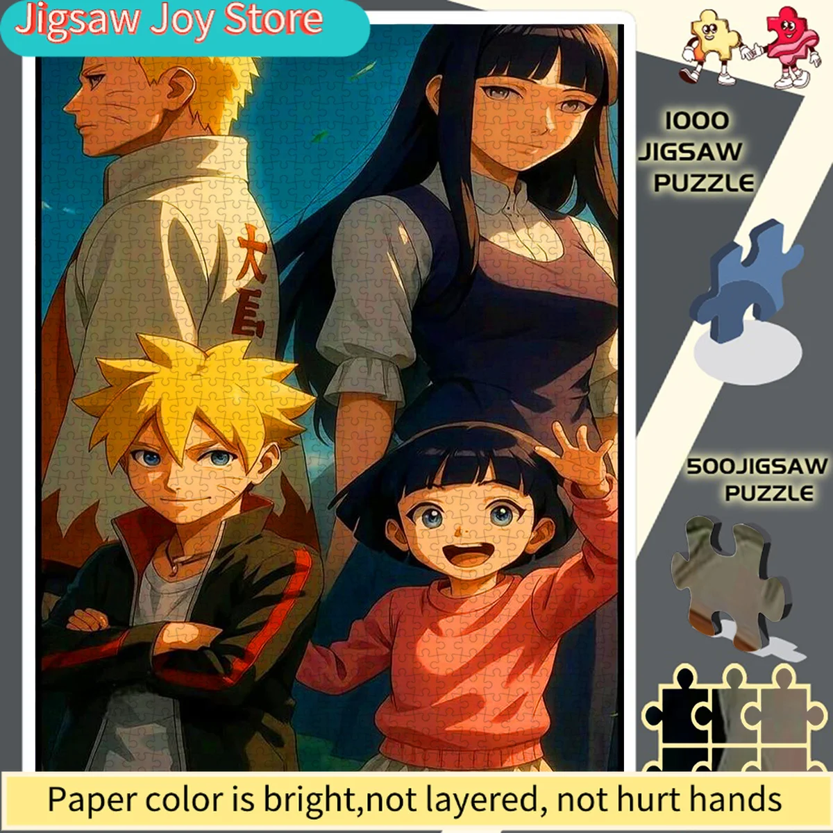 

Naruto Family Happy And Harmonious Warm Picture Frameless Hobbyist'S Perfect Choice Paper Puzzle - Educational Puzzle - Inter