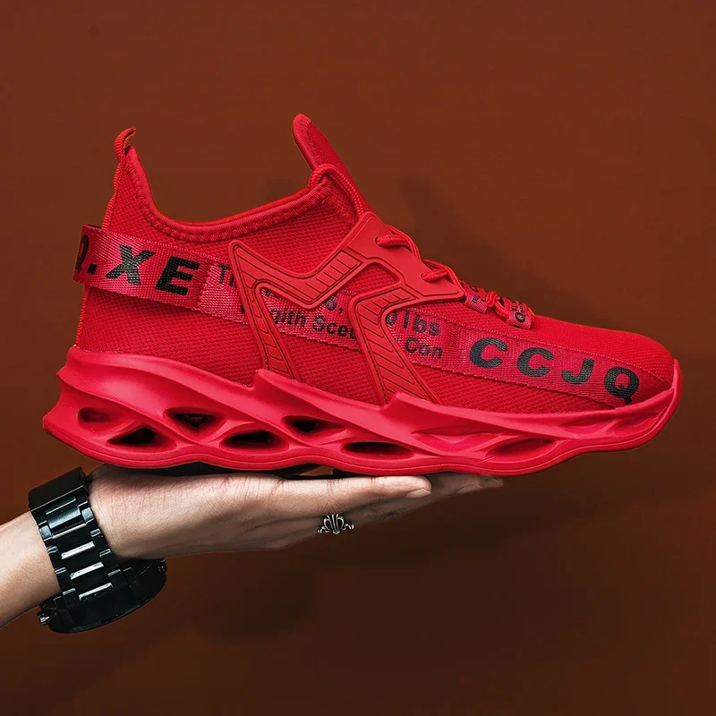 2024 أحذية رجالية أحذية ركض شبكية قابلة للتنفس سهلة الارتداء أحذية رياضية للمشي للرجال أحذية رياضية للتنس