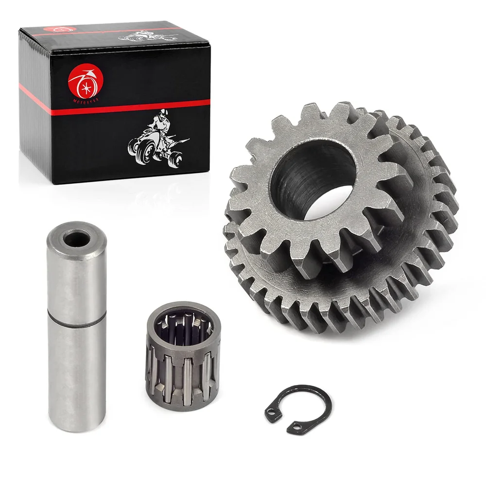 STARTER IDLER GEAR 15T/34T BEARING SHAFT REBUILD KIT For YAMAHA Big Bear 400 YFM400 1999-2012 Wolverine 350 1995-2005