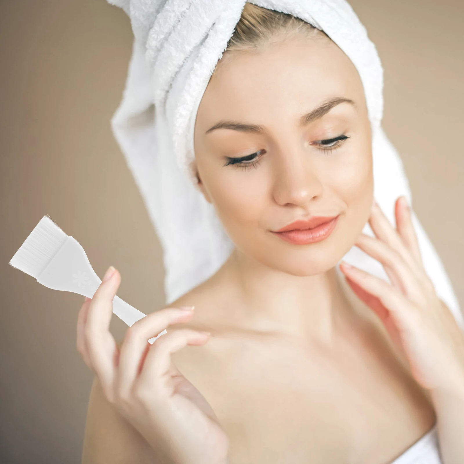 2 uds cepillo corporal de belleza grande aplicador de mascarilla facial blanca y rosa herramienta de cuidado de la piel de cuerpo completo pincel de maquillaje grande brochas de maquillaje