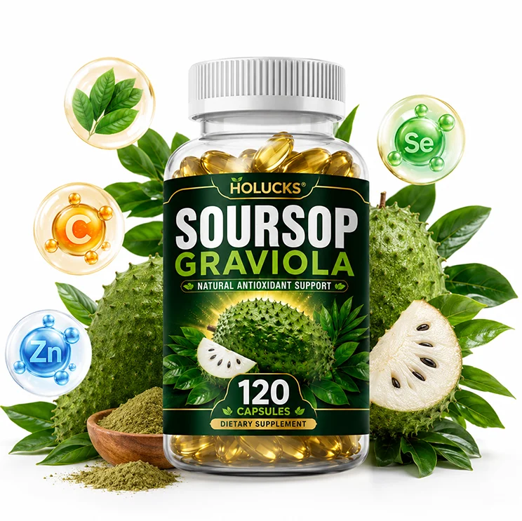 Premium Graviola Soursop Capsules, Plant‑Derived Antioxidant Formula, Support Digestion, Immune, Radiant Skin Health, Vitality