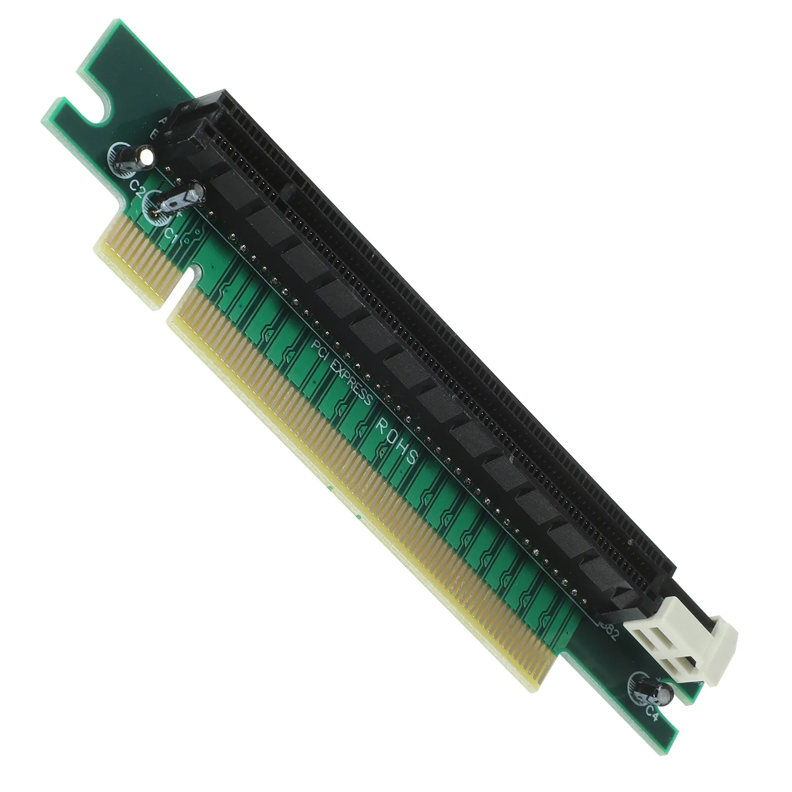 GPU Riser Adapter Card 90 Degree Pci Extension Adapter Reliable Stable for Pci-E 16X Graphics Card Mining