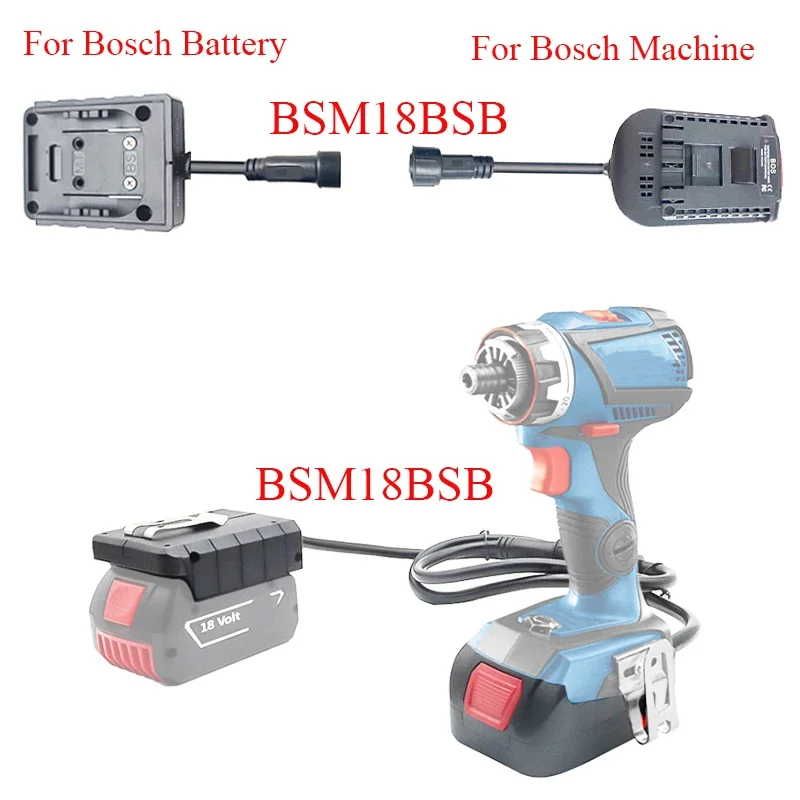 Li-ion Battery Tools Adapter Converter Extended Line Weight Reducer For Makita For DeWalt For Bosch For Milwaukee 18V Hongsong