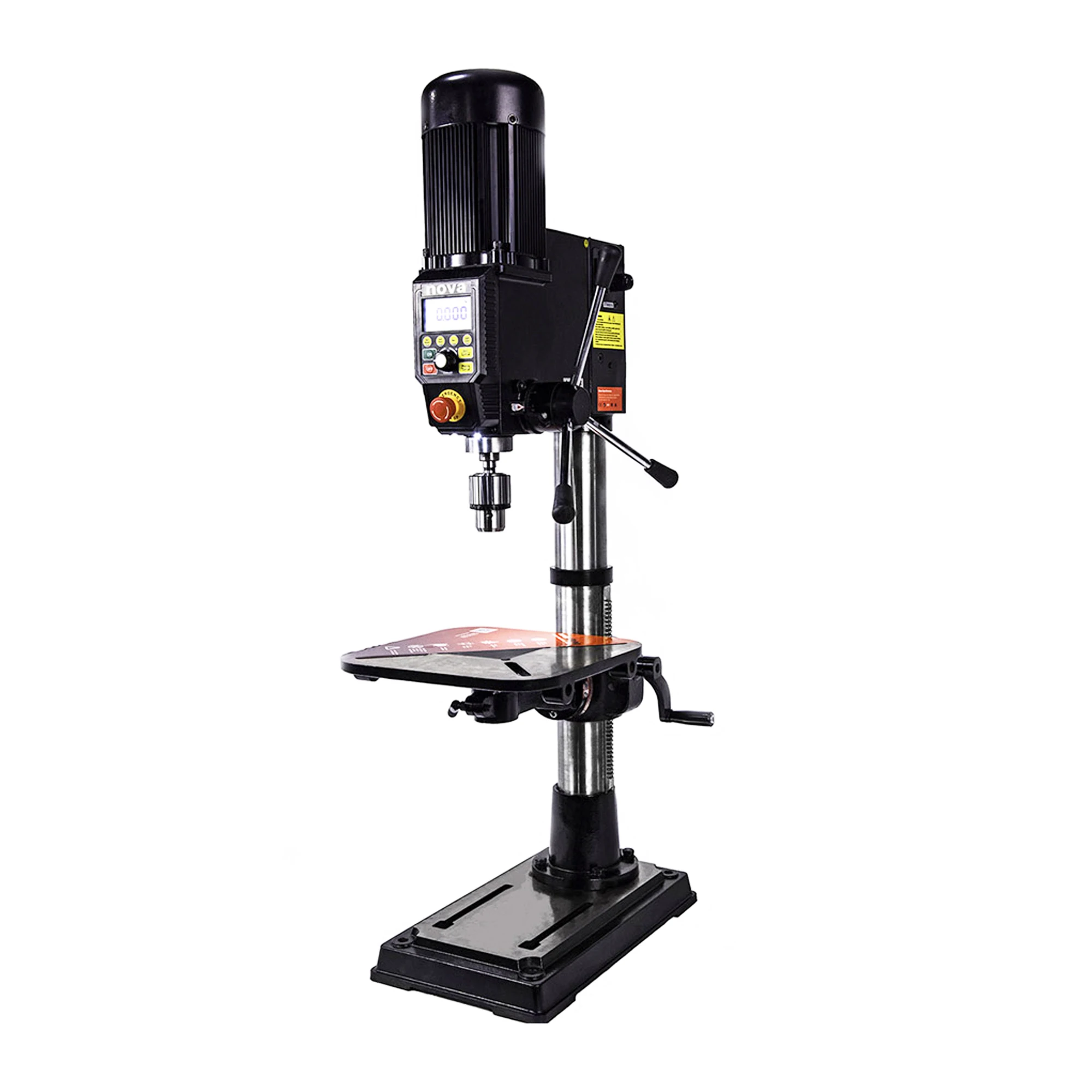 

NOVA VIKING CNC DVR 16inch Bench Type Drill Press Machine with High Torque Motor Variable Speed 1HP-SKU 83700