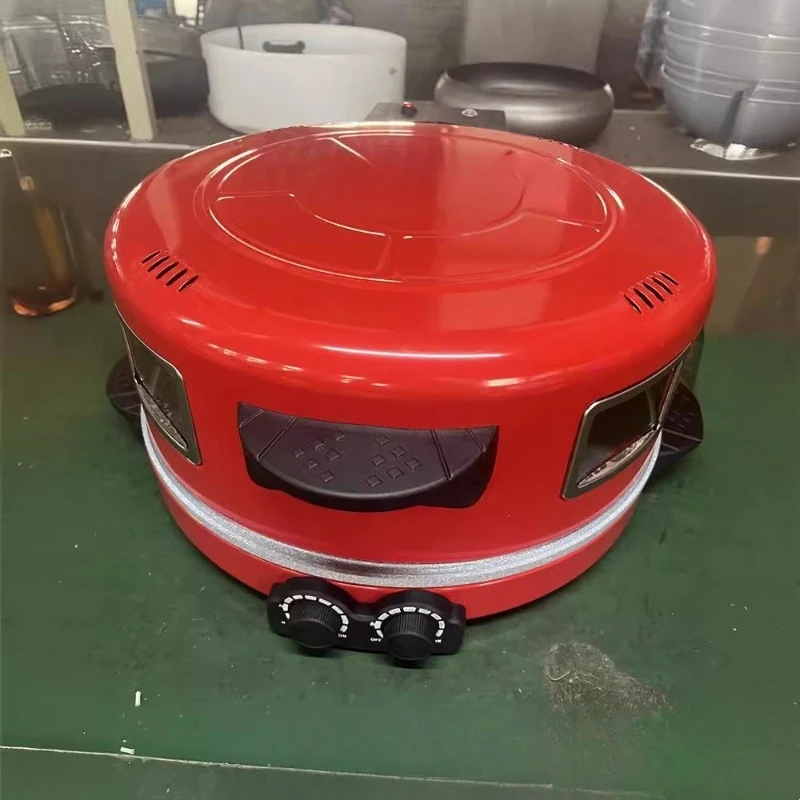 Double temperature control double window electric pizza machine steak machine large diameter capacity