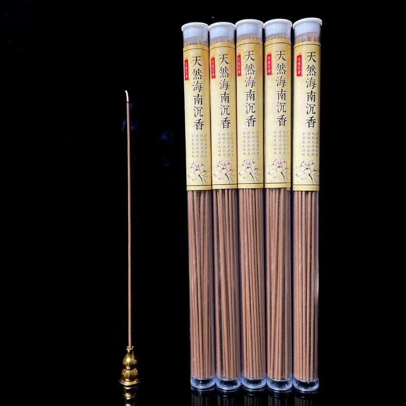 Natural Hainan Incense Sticks/Original Wood Incense/No Additives Long-lasting Home Indoor Offer Buddha Calm Mind Promot Sleep